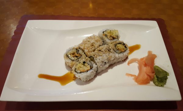 The eel and cucumber roll is made with grilled eel, sliced cucumbers and sweet eel sauce. Photo by Courtney Stringfellow 
