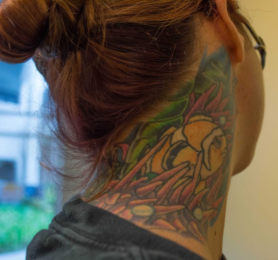 Some employers may not like prospective workers with tattoos. Photo by Lili Weinstein.
