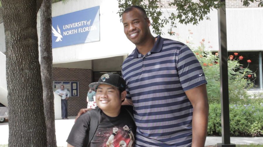 First openly gay NBA player Jason Collins stops by UNF