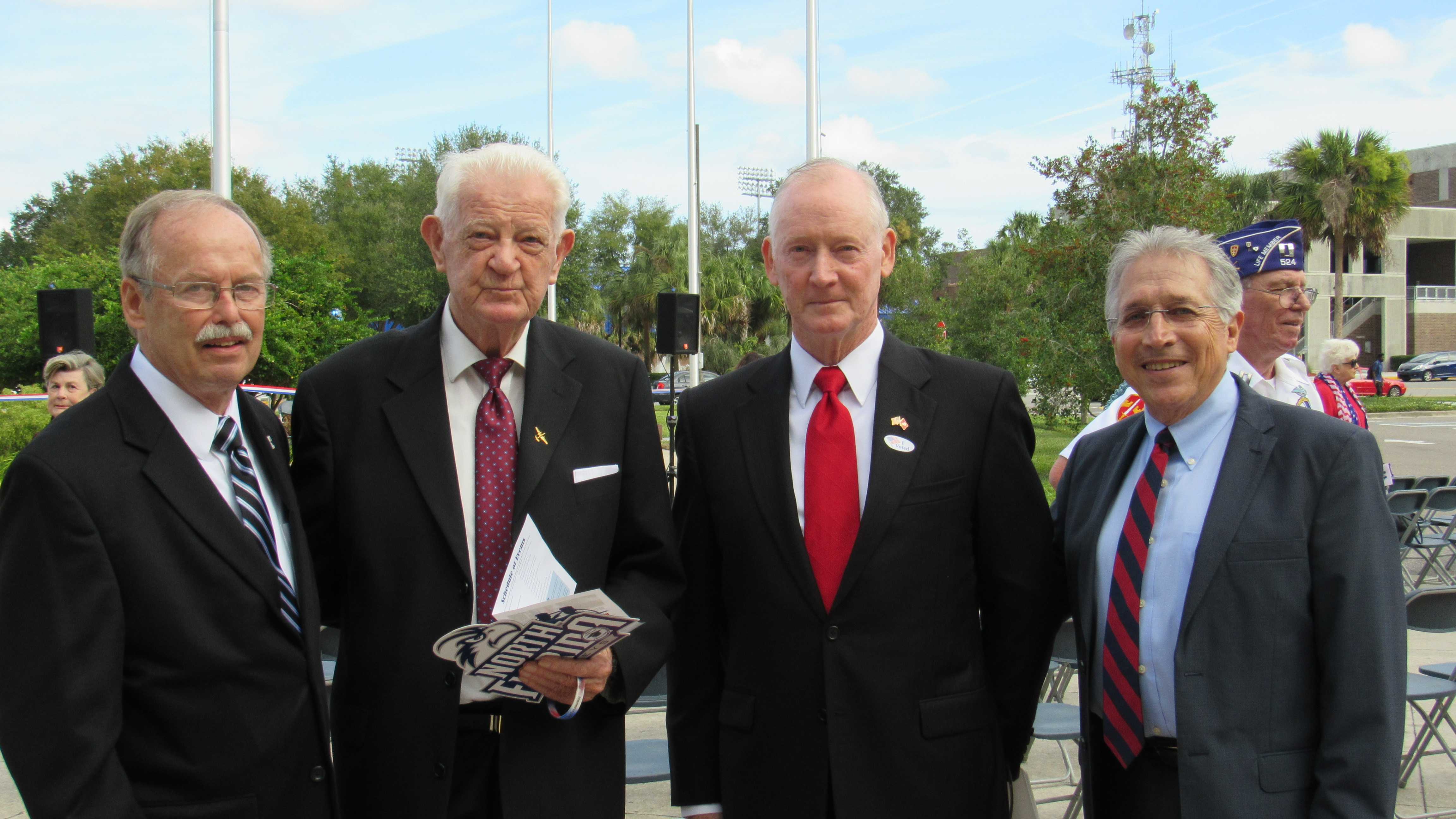 Services members honored with Veterans Plaza dedication