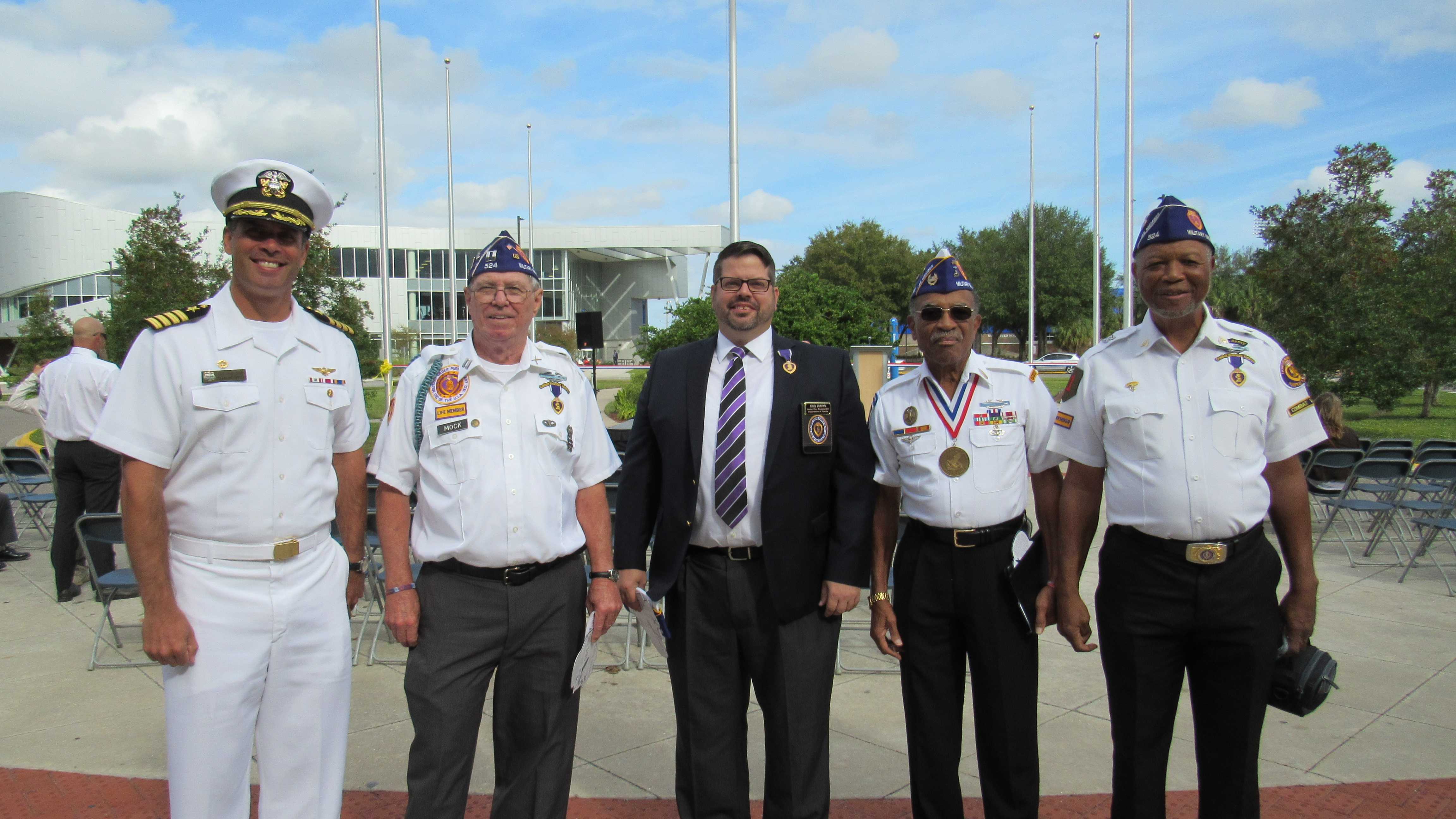 Services members honored with Veterans Plaza dedication
