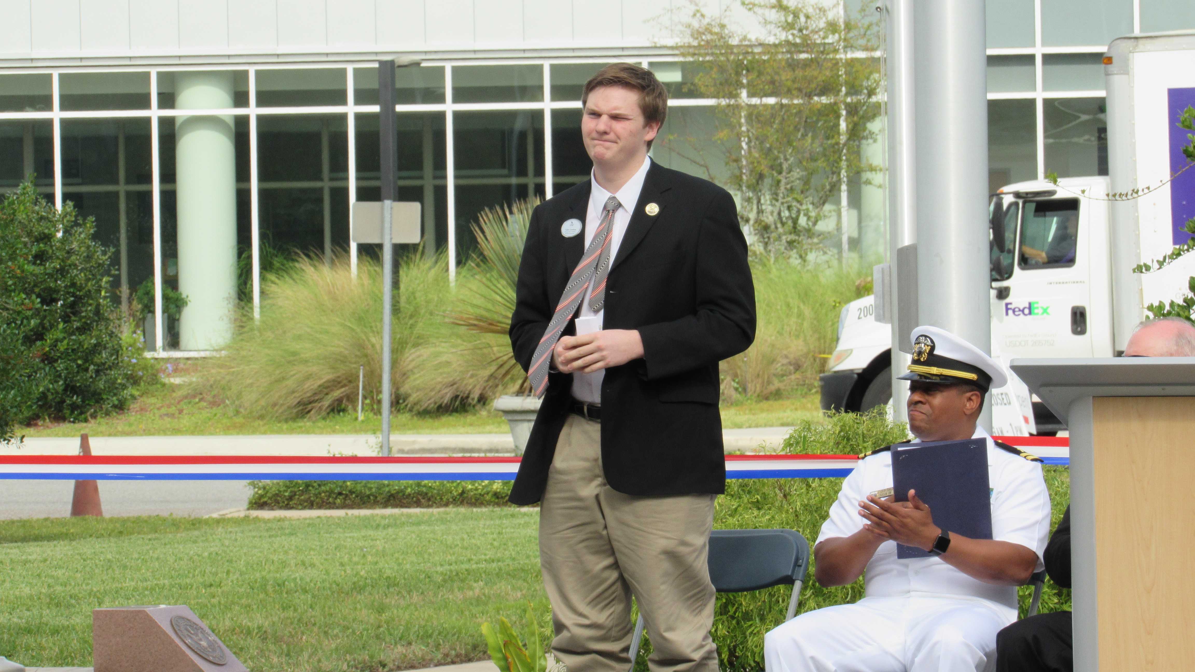 Services members honored with Veterans Plaza dedication