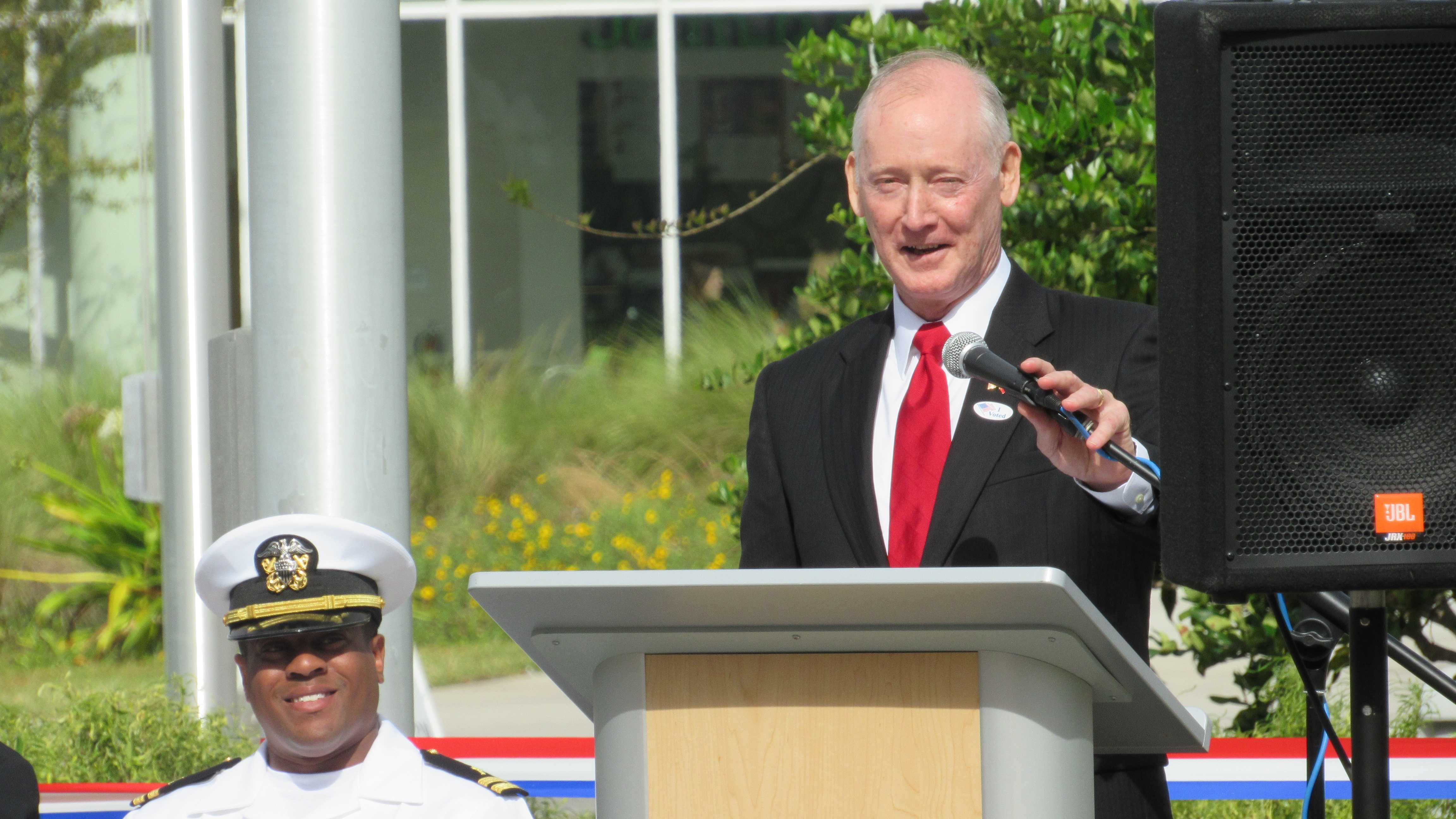 Services members honored with Veterans Plaza dedication