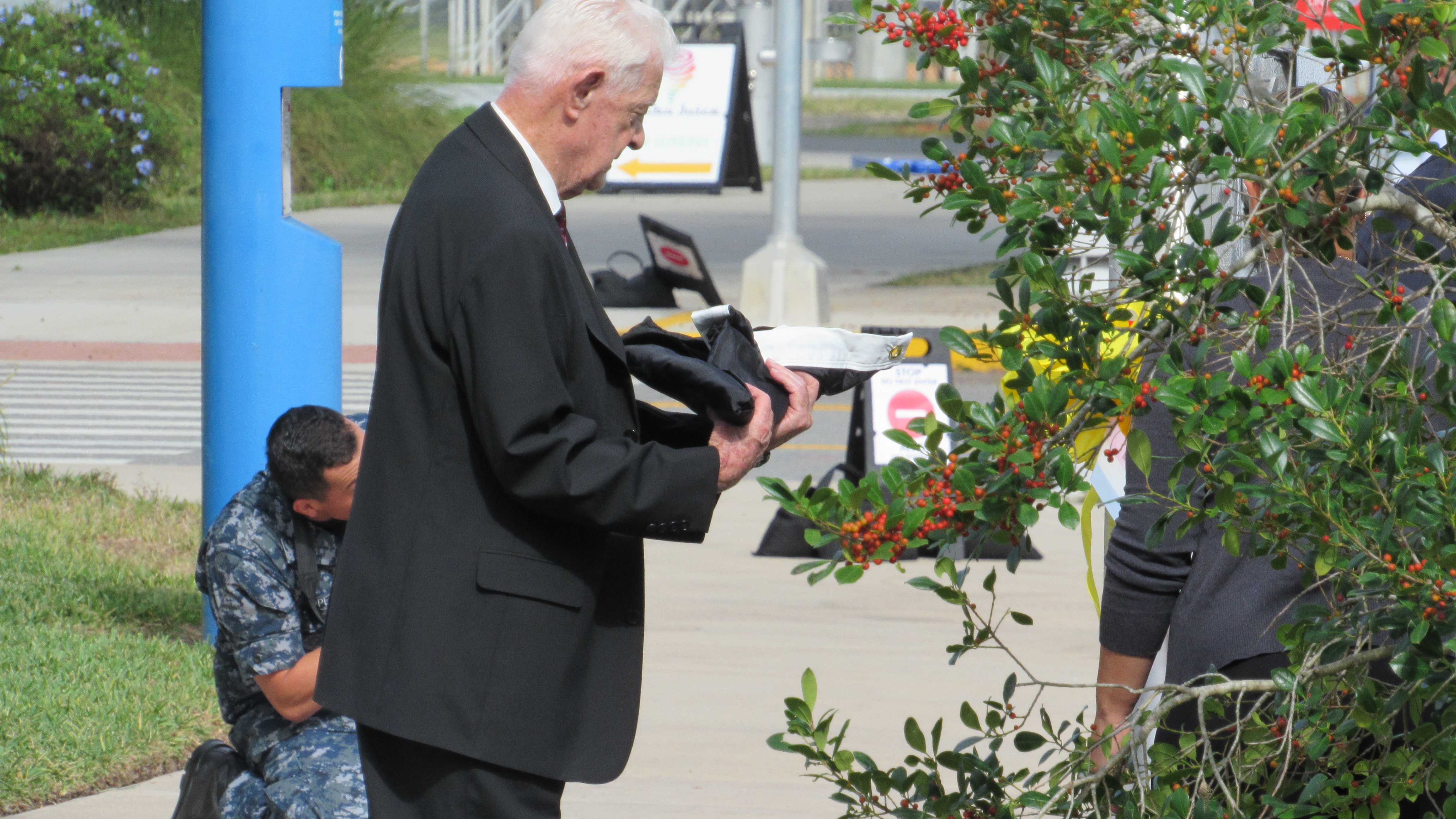 Services members honored with Veterans Plaza dedication