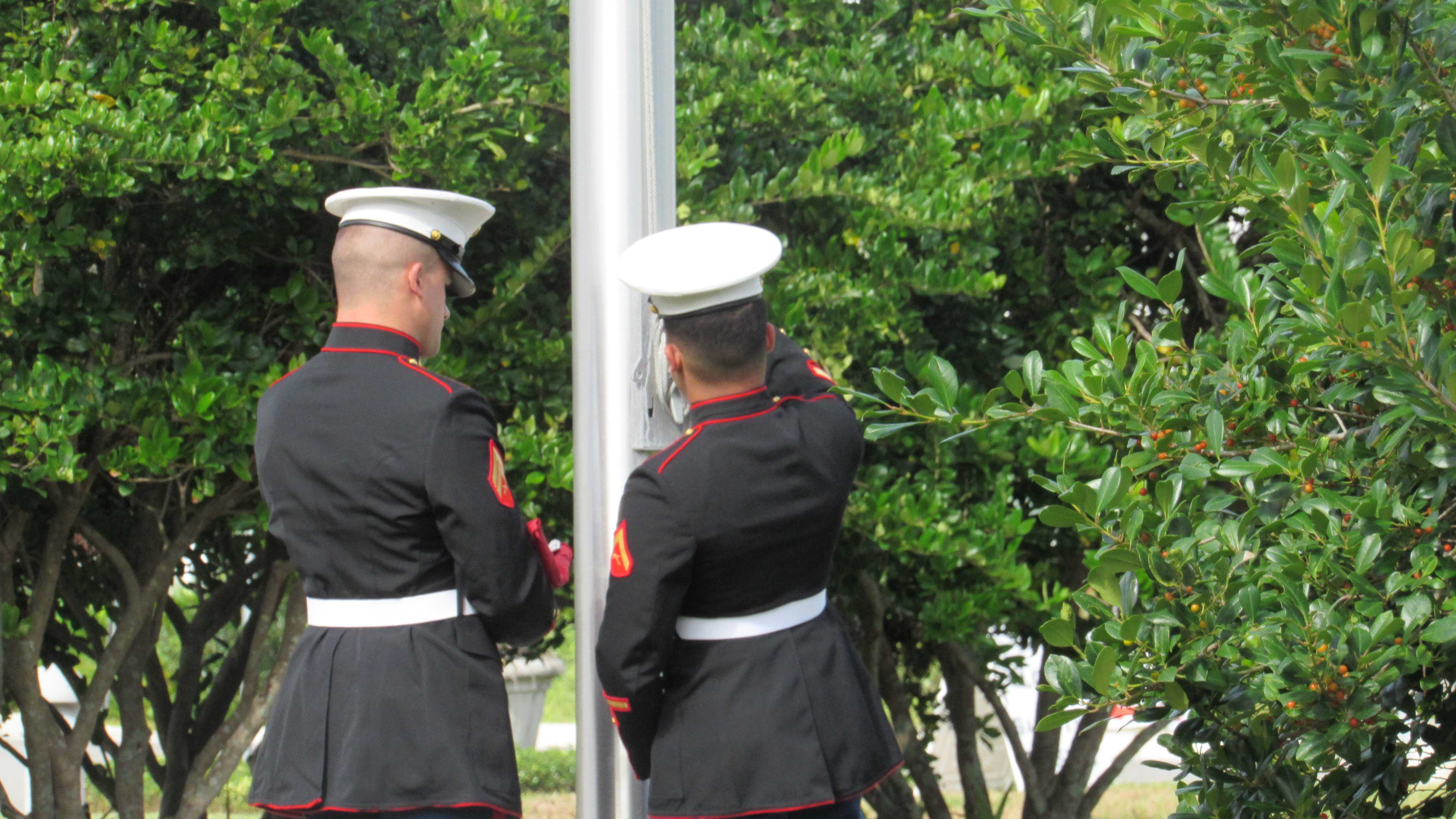 Services members honored with Veterans Plaza dedication