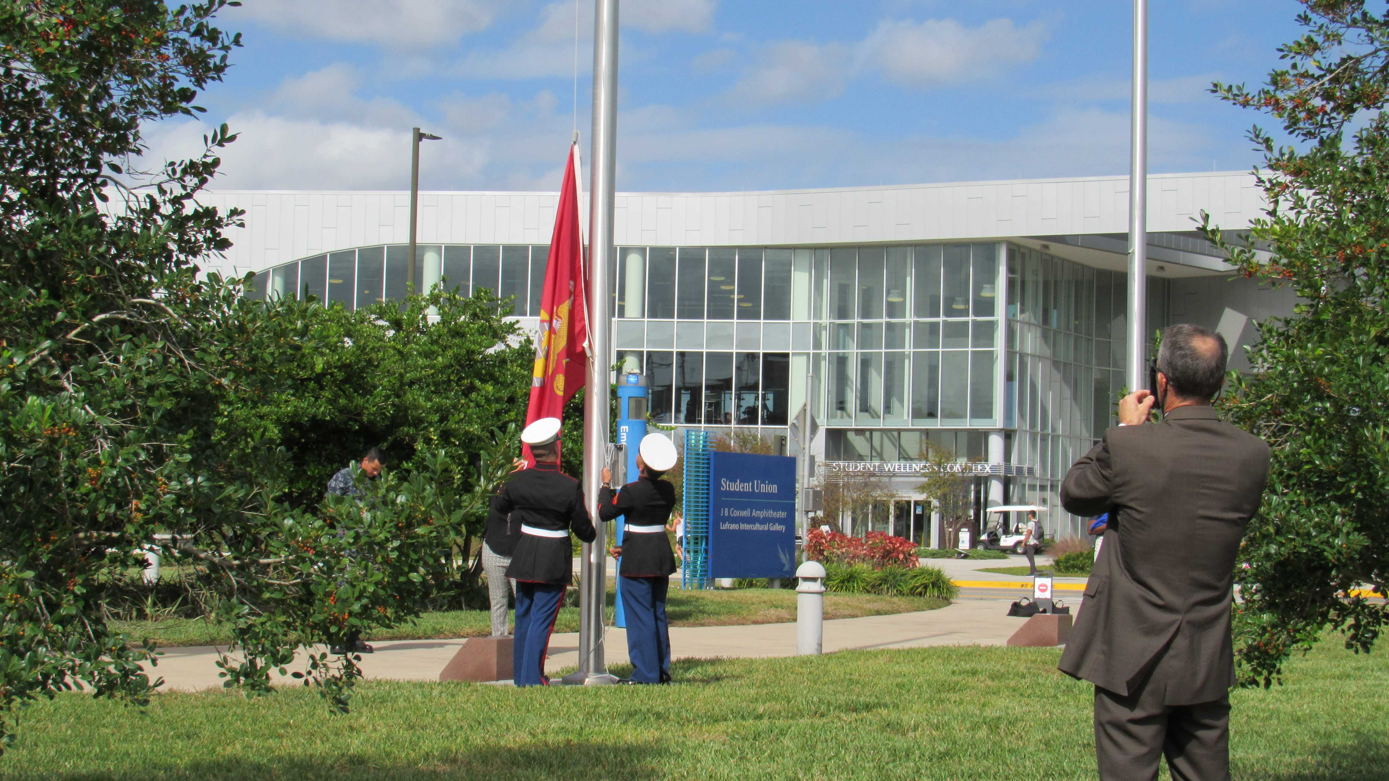 Services members honored with Veterans Plaza dedication