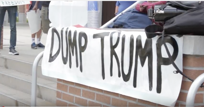 VIDEO: Dump Trump rally gives students a chance to share their opinions