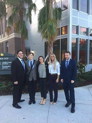 The UNF Ethics Bowl team. Photo by Jariss George