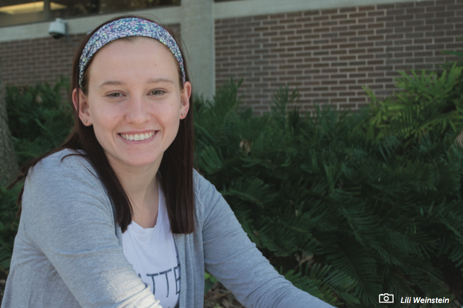 Rachael Thoburn is an exercise science junior. Photo by Lili Weinstein