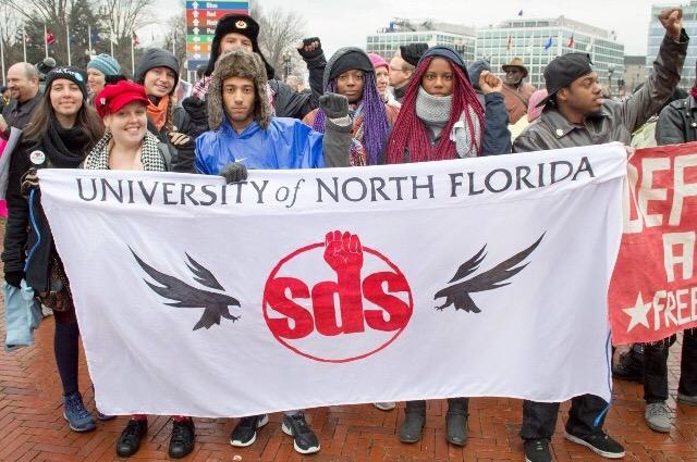 UNF SDS at protest in D.C. Courtesy of Michela Martinazzi