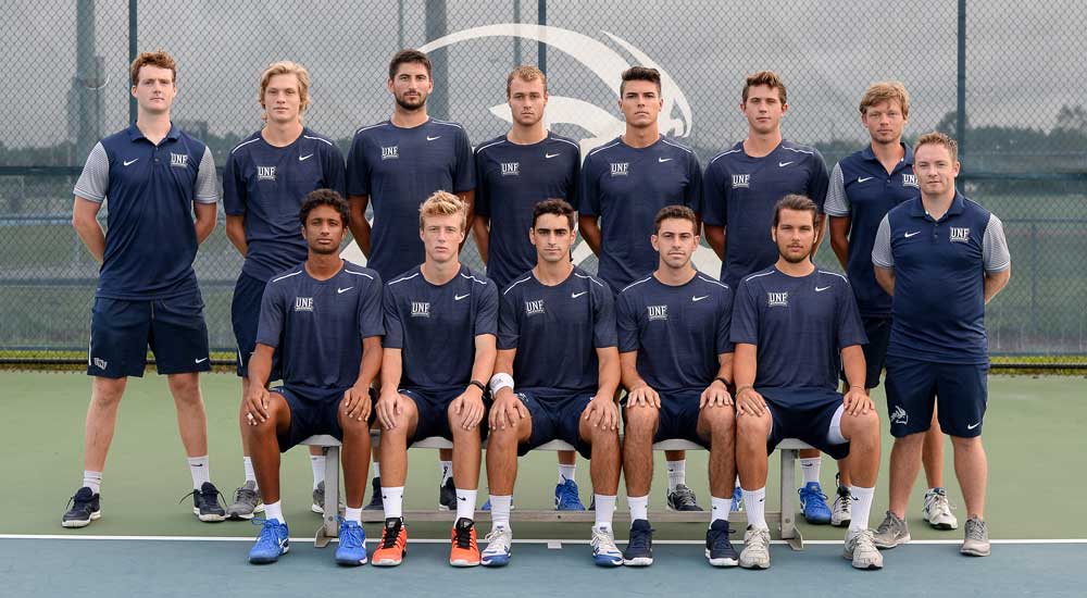 UNF Men's Tennis. Photos courtesy of UNF Athletics