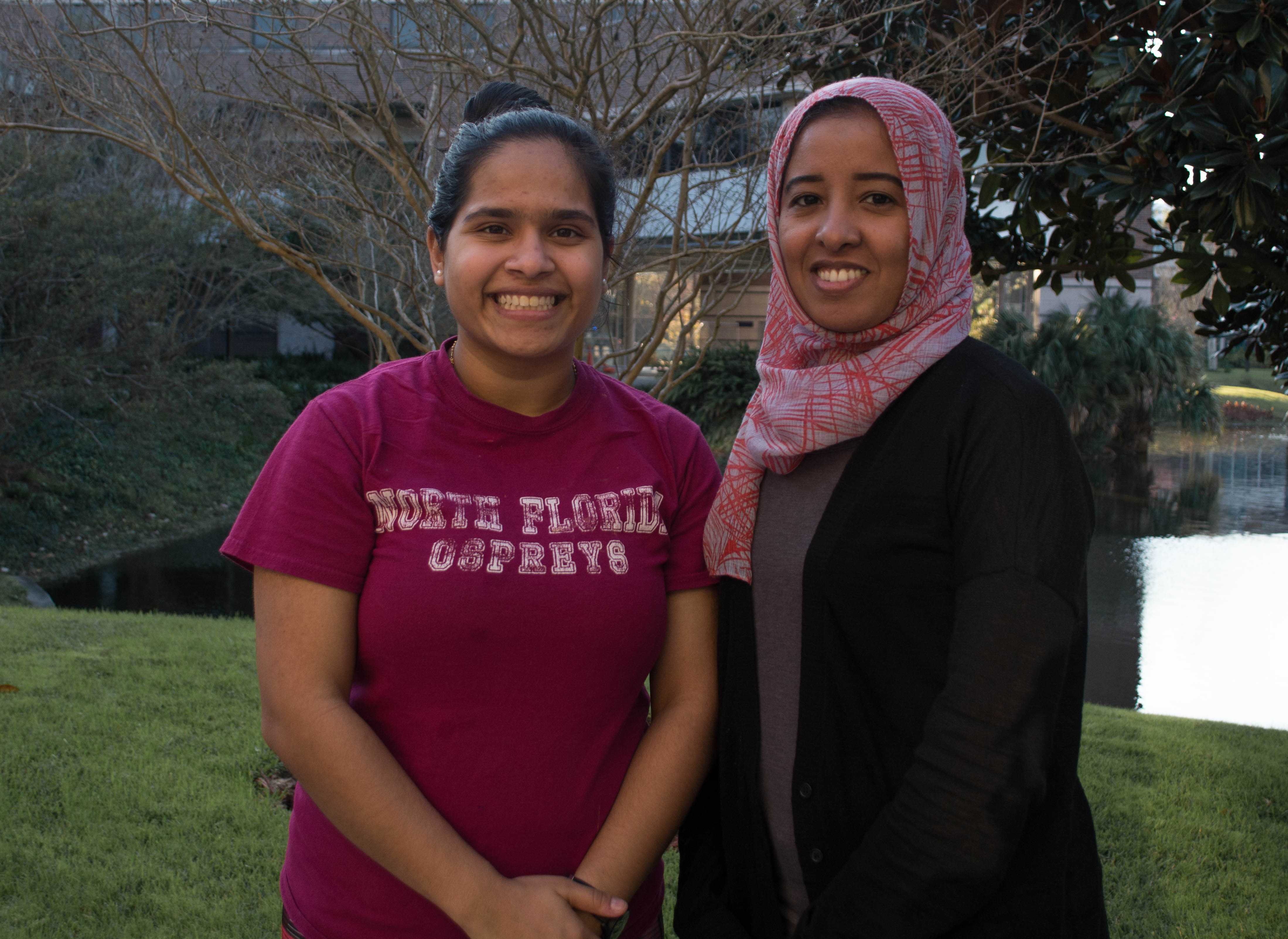 Eiman and Anusha. Photo by Lili Weinstein