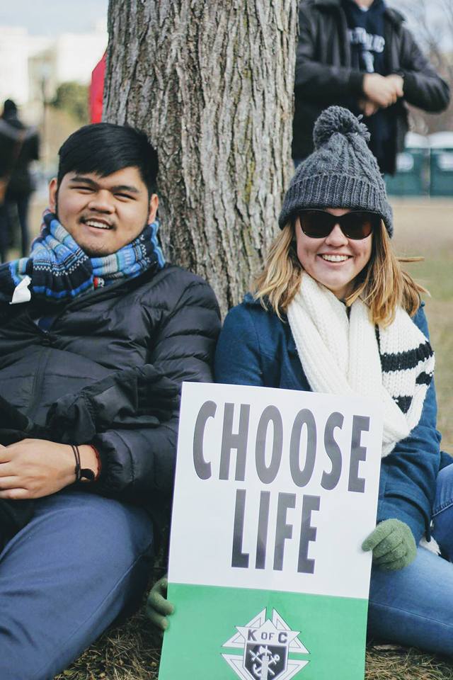 Joshua Nagales and Mikaela Benedict. Photo courtesy of Catholic Ospreys