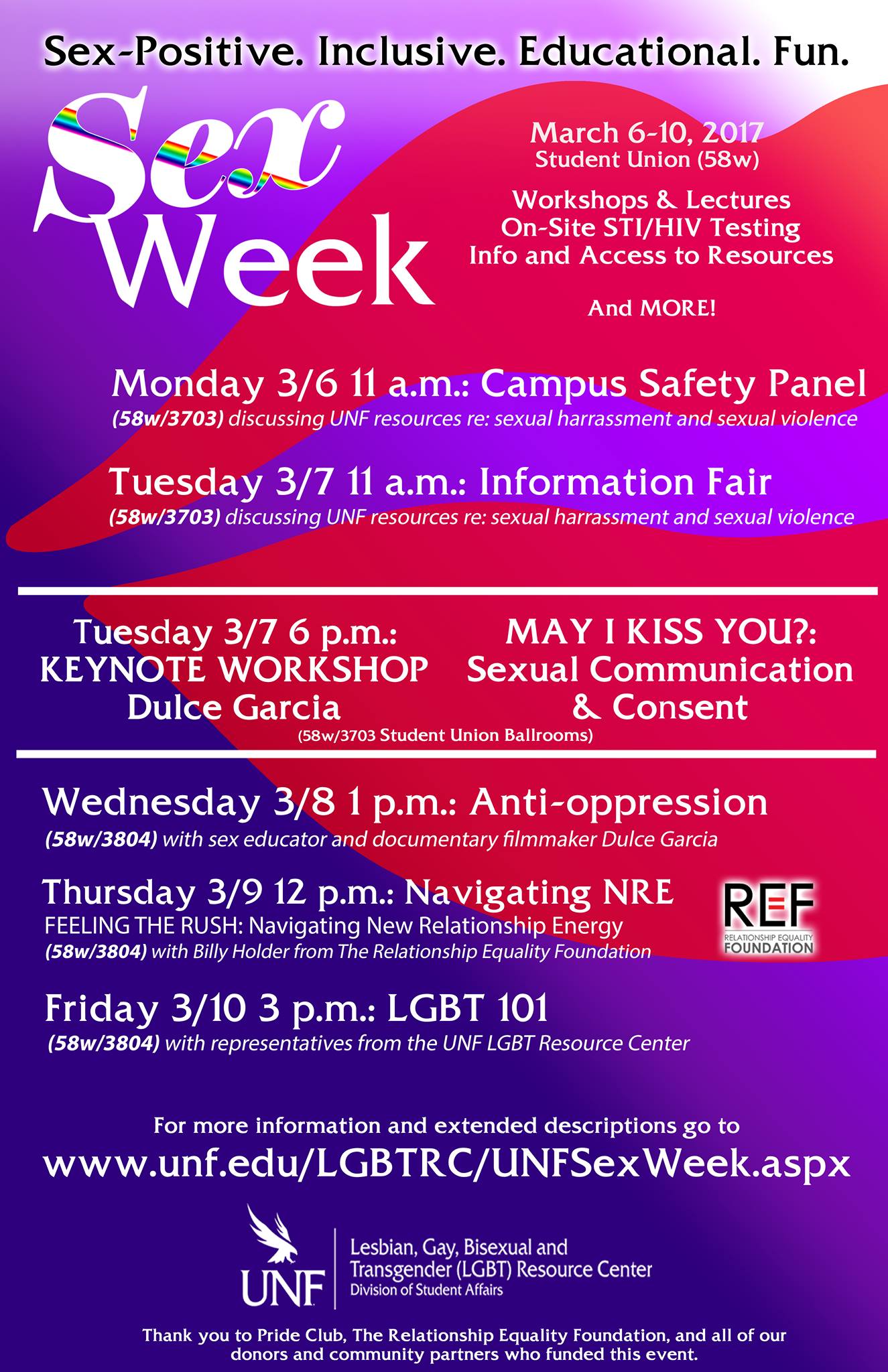 Official And Alternative Sex Week Take Over Campus This Week Unf Spinnaker 6729