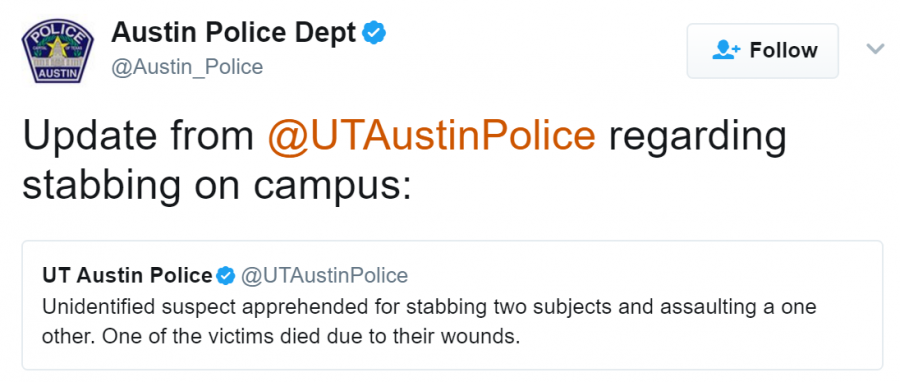 Update: One dead and multiple injured in University of Texas stabbing