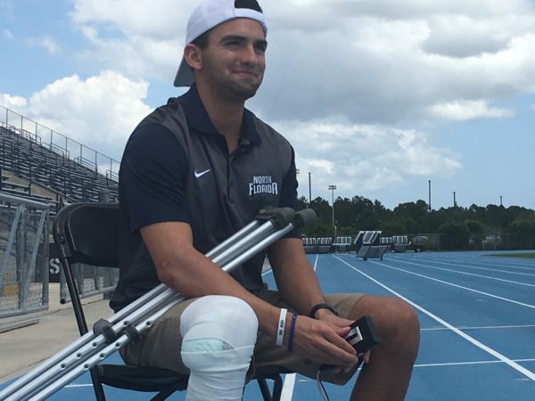 Track athlete upbeat, looking forward after career-ending crash