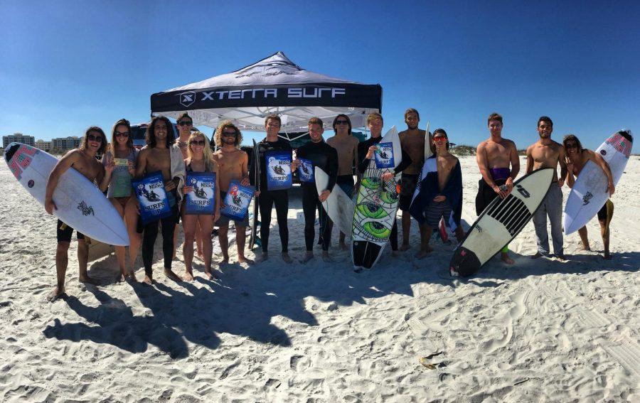 The surf team is headed to California for a competition. Photo by UNF's Surf Team