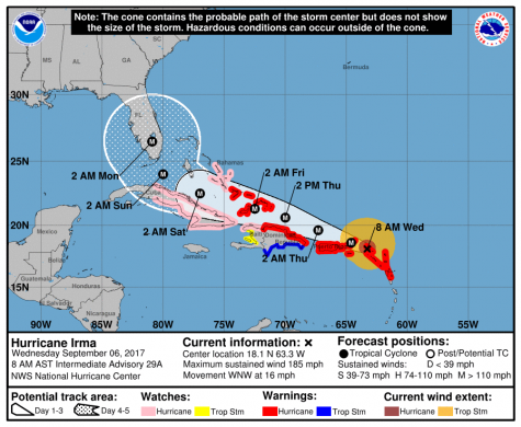 irma hurricane path area hit evacuation update jacksonville zones zone map florida when where track noaa latest models weather unf