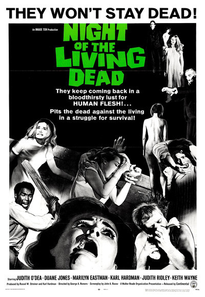 The poster for Night of the Living Dead (1968).