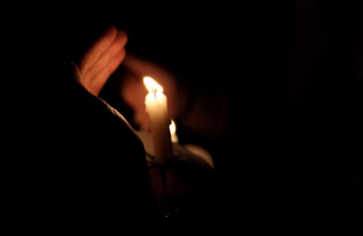 Take Back the Night candle vigil. Photo by Jesse Martinez 