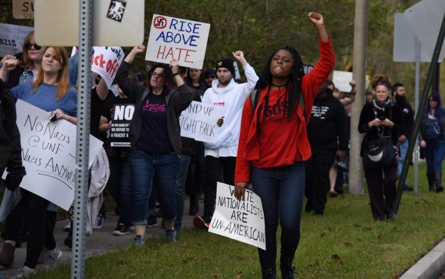 No Nazis at UNF: White supremacists outnumbered by protesters 25-to-1