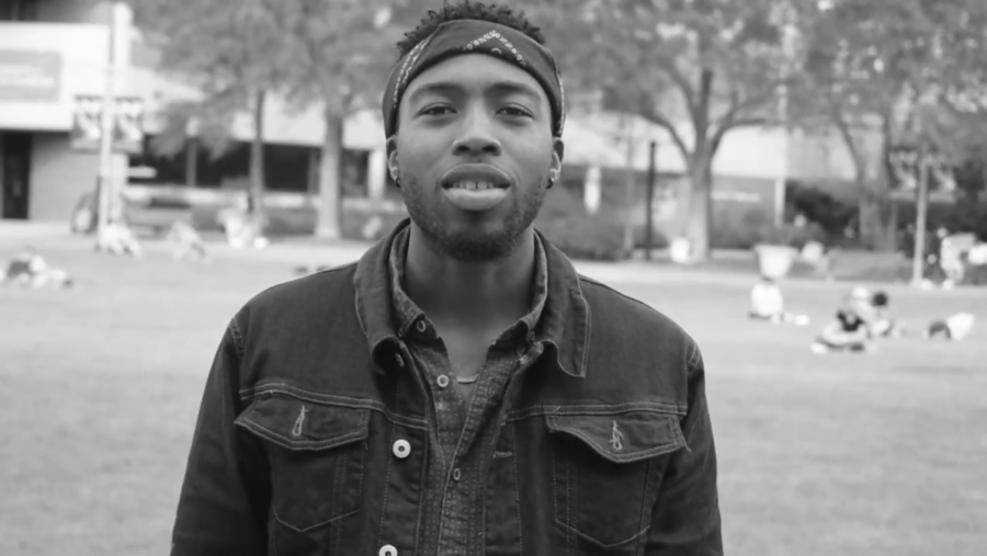 BSU President Markale Ford in the Glory music video.