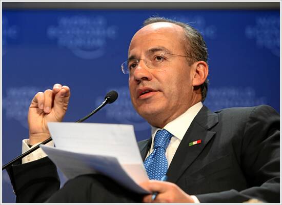 Felipe Calderón, President of Mexico. 
Copyright by World Economic Forum/Photo by Monika Flueckiger