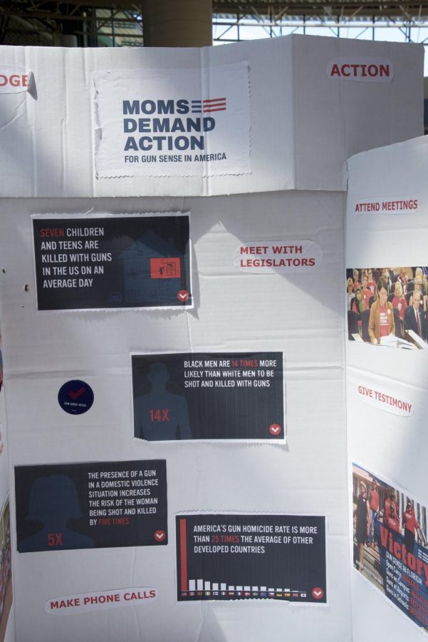 Poster board for the Moms Demand Action for Gun Sense In America.
