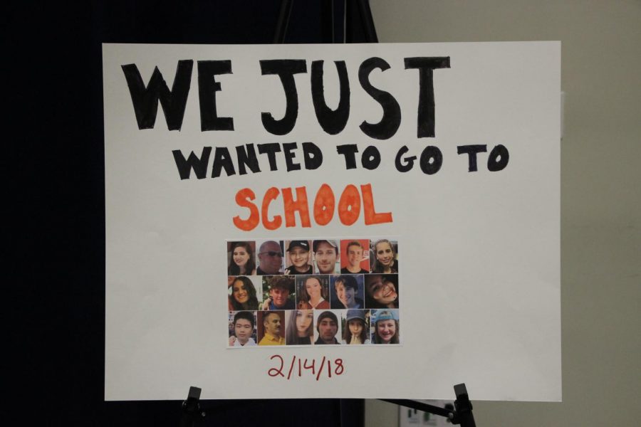 Poster of the victims from the school shooting at Stoneman Douglas.