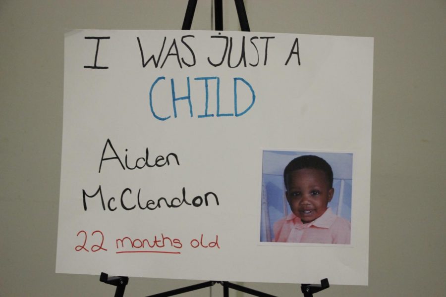 Aiden McClendon of just 22 months who fell victim to gun violence. 