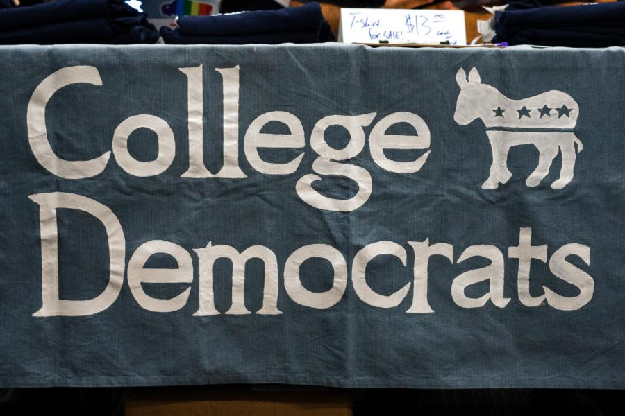 Banner for the College Democrats.