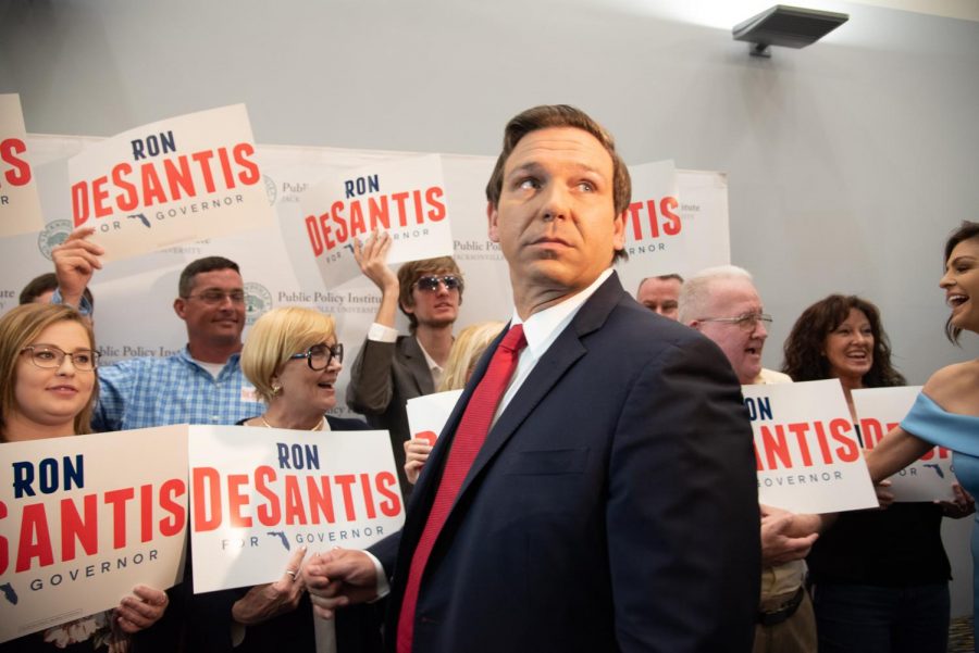 Ron DeStantis after the debate.