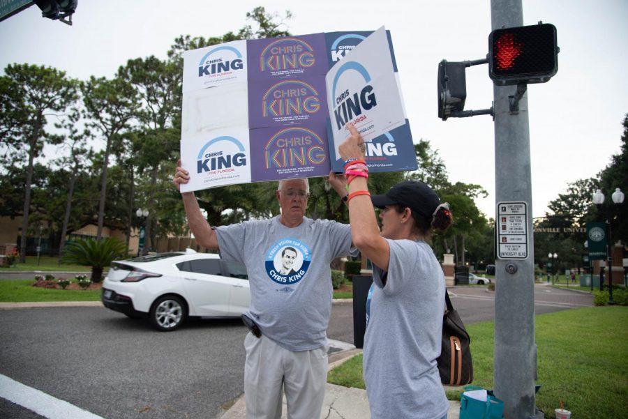Chris King supporters.