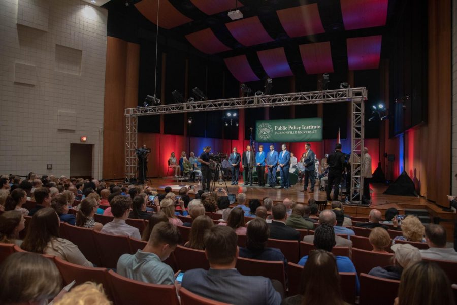 Jacksonville University's Terry Concert Hall played host to the Democratic Town Hall Forum for Florida Governor.