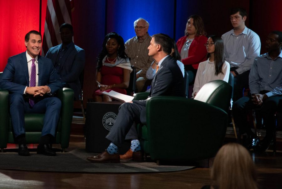 Chris King during his time on the Democratic Governor forum.