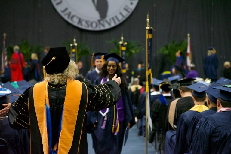 UNF Spring 2021 graduates will have an inperson graduation walk UNF