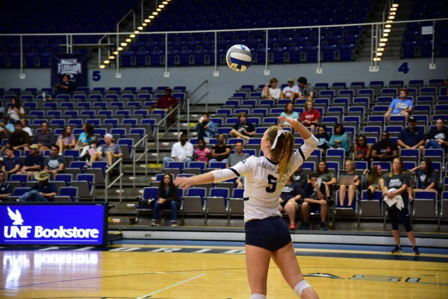 The Ospreys swept the Wildcats in three straight sets