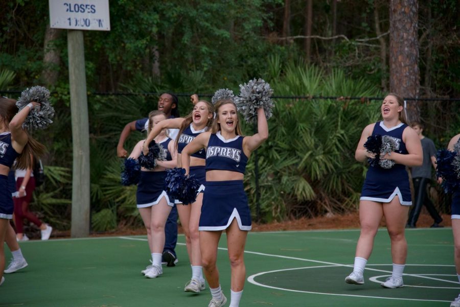 Cheerleaders at Swoop Madness.