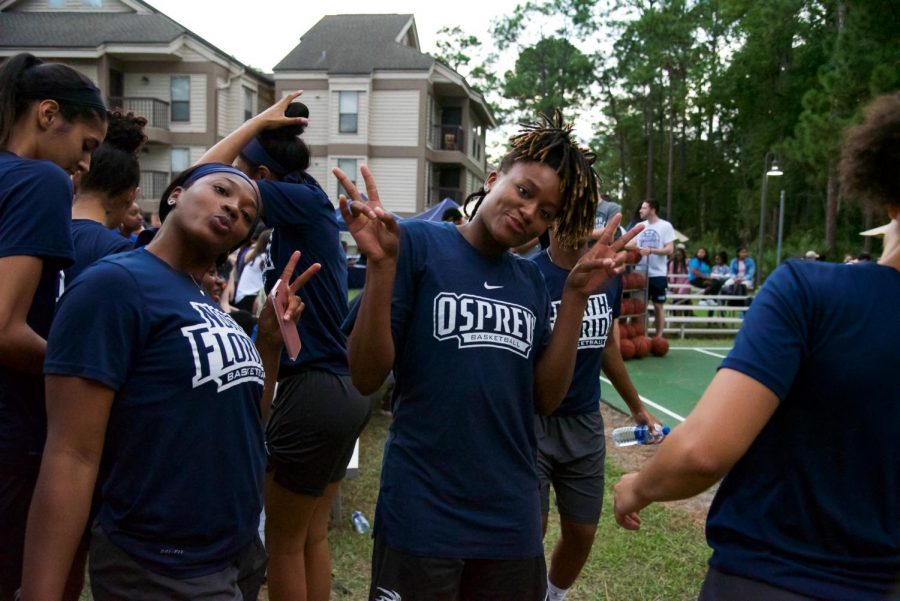 Students enjoying Swoop Madness.