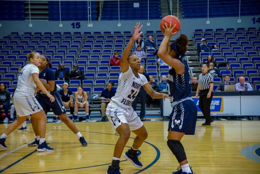 UNF Womens Basketball falls in close battle with Rams