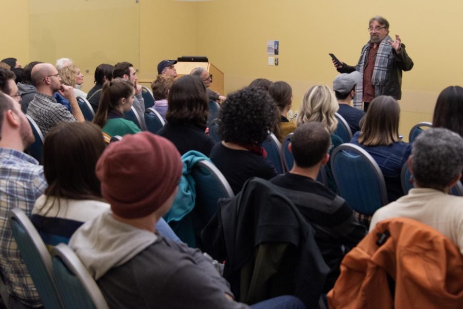 Mark Ari speaking to the audience who came to not only hear his story, but also to ask questions and engage in dialogue afterwards.