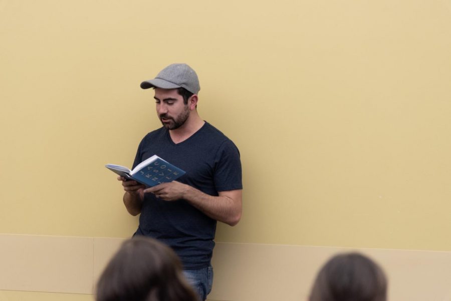 Caleb Michael Sarvis, editor of "15 Views," introduced each speaker.