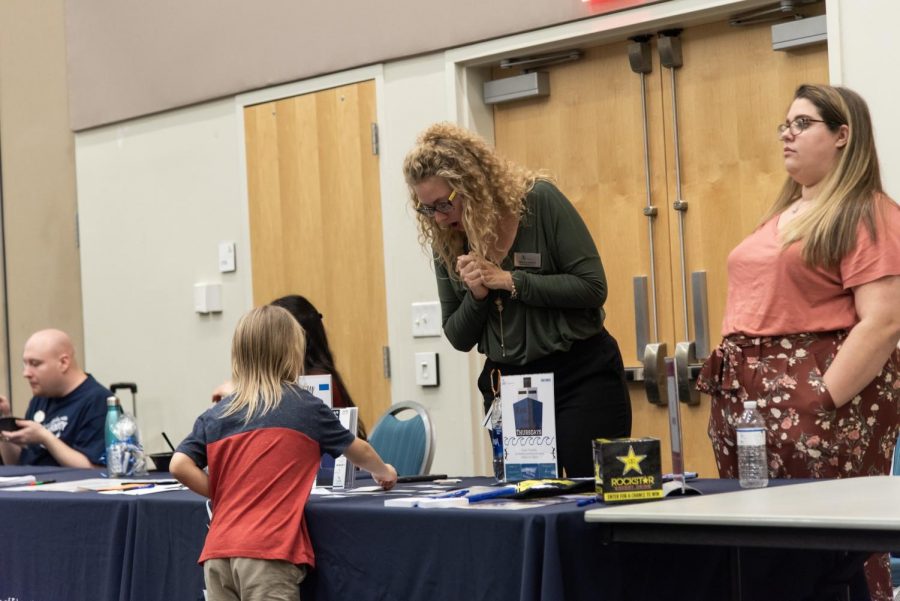 Tabling at Blue Year's Celebration.