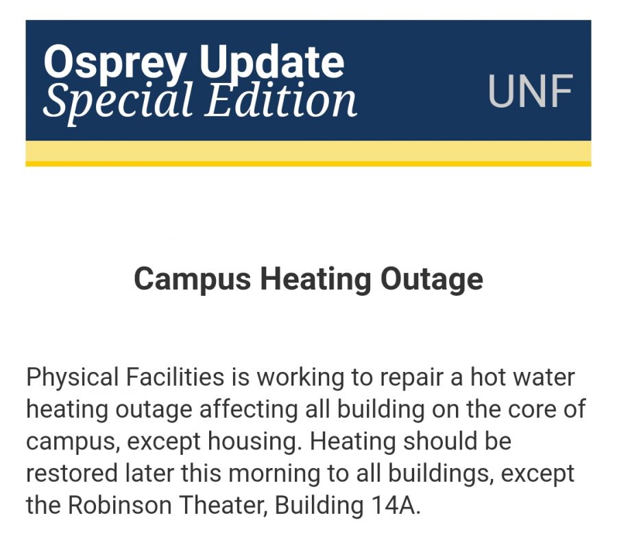 UNF Osprey Update sent out Friday morning. 