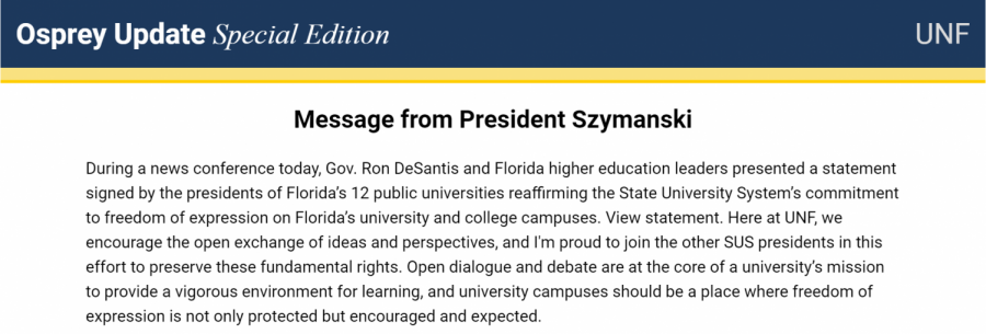 Florida public universities commit to freedom of expression