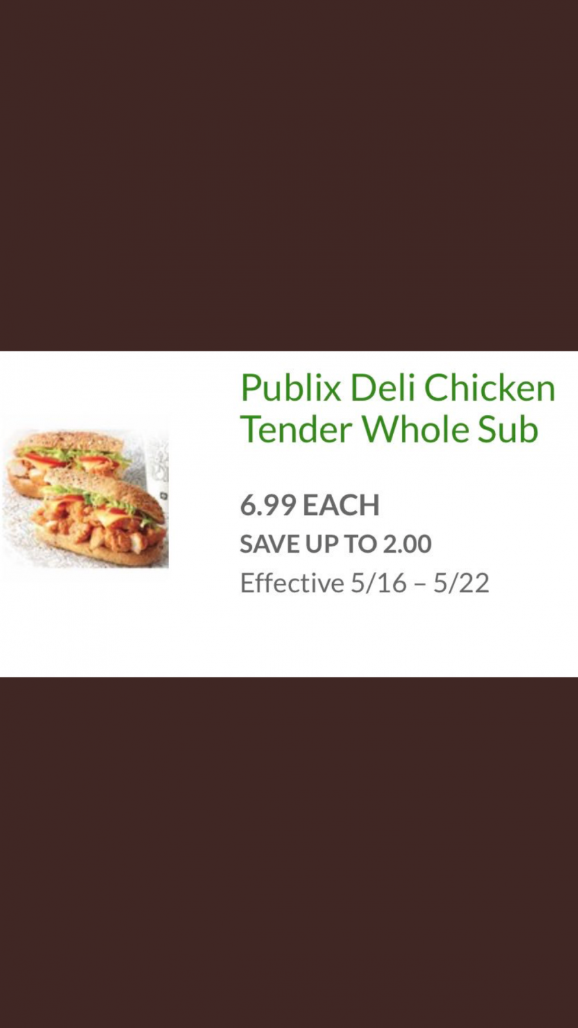 Publix Chicken Tender Subs On Sale For A Limited Time Unf Spinnaker