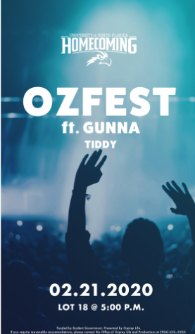 Flyer for OZ Fest, Spring 2020.