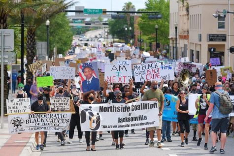 Photo courtesy of Jacksonville Community Action Committee - crowds at the third weekend of rallies and protest, still going strong.