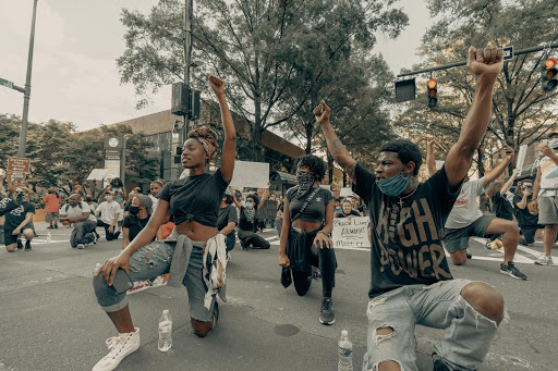 Royalty free photo from unsplash.com. George Floyd protests in Uptown Charlotte.