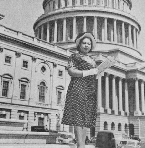 Photo of Alice Allison Dunnigan at the U.S. Capitol. Photo courtesy of The New York Times.